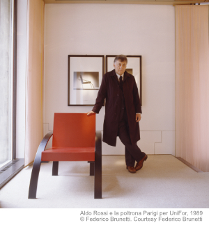 Aldo Rossi, architetto, poltrona Parigi, UniFor
